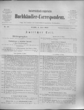 Oesterreichische Buchhändler-Correspondenz