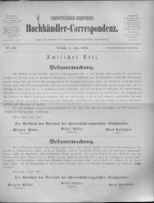 Oesterreichische Buchhändler-Correspondenz