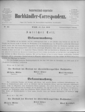 Oesterreichische Buchhändler-Correspondenz