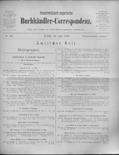 Oesterreichische Buchhändler-Correspondenz