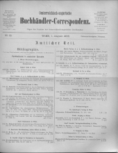 Oesterreichische Buchhändler-Correspondenz