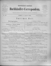 Oesterreichische Buchhändler-Correspondenz