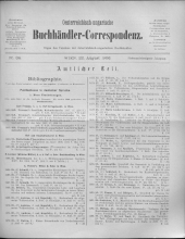 Oesterreichische Buchhändler-Correspondenz