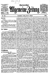 Czernowitzer Allgemeine Zeitung