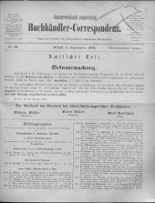 Oesterreichische Buchhändler-Correspondenz