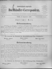 Oesterreichische Buchhändler-Correspondenz