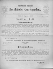 Oesterreichische Buchhändler-Correspondenz