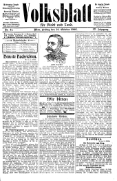 Volksblatt für Stadt und Land