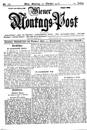 Wiener Montags-Post