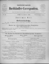 Oesterreichische Buchhändler-Correspondenz