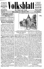 Volksblatt für Stadt und Land