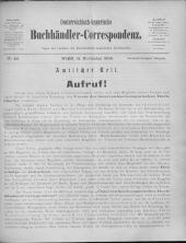 Oesterreichische Buchhändler-Correspondenz