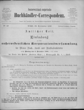 Oesterreichische Buchhändler-Correspondenz