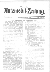 Allgemeine Automobil-Zeitung