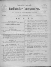 Oesterreichische Buchhändler-Correspondenz