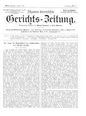 Allgemeine Österreichische Gerichtszeitung