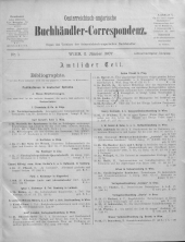 Oesterreichische Buchhändler-Correspondenz