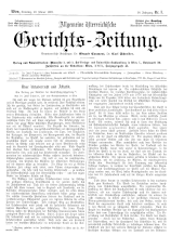 Allgemeine Österreichische Gerichtszeitung