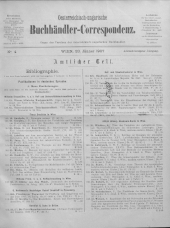 Oesterreichische Buchhändler-Correspondenz