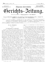 Allgemeine Österreichische Gerichtszeitung