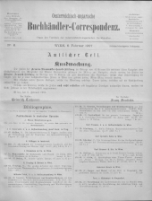 Oesterreichische Buchhändler-Correspondenz