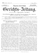 Allgemeine Österreichische Gerichtszeitung