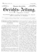 Allgemeine Österreichische Gerichtszeitung