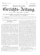 Allgemeine Österreichische Gerichtszeitung