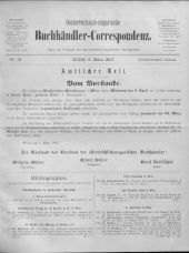 Oesterreichische Buchhändler-Correspondenz