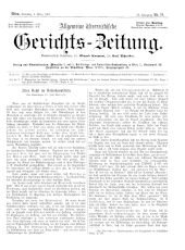 Allgemeine Österreichische Gerichtszeitung