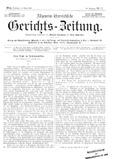 Allgemeine Österreichische Gerichtszeitung