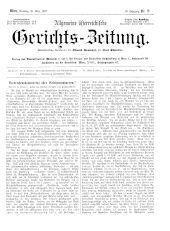 Allgemeine Österreichische Gerichtszeitung