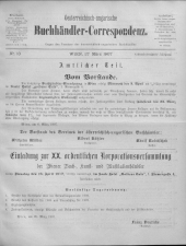 Oesterreichische Buchhändler-Correspondenz