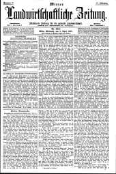 Wiener Landwirtschaftliche Zeitung