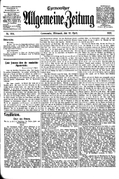 Czernowitzer Allgemeine Zeitung