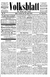 Volksblatt für Stadt und Land