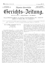Allgemeine Österreichische Gerichtszeitung