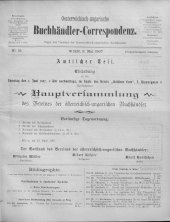 Oesterreichische Buchhändler-Correspondenz