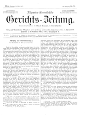 Allgemeine Österreichische Gerichtszeitung