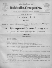 Oesterreichische Buchhändler-Correspondenz