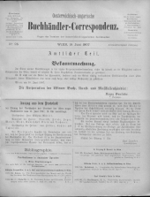 Oesterreichische Buchhändler-Correspondenz