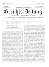 Allgemeine Österreichische Gerichtszeitung