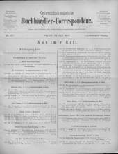 Oesterreichische Buchhändler-Correspondenz