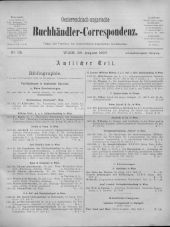 Oesterreichische Buchhändler-Correspondenz