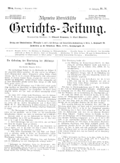 Allgemeine Österreichische Gerichtszeitung