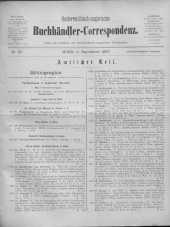 Oesterreichische Buchhändler-Correspondenz