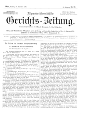 Allgemeine Österreichische Gerichtszeitung