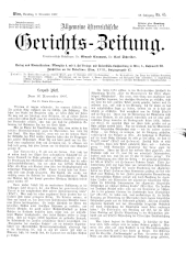 Allgemeine Österreichische Gerichtszeitung