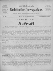 Oesterreichische Buchhändler-Correspondenz