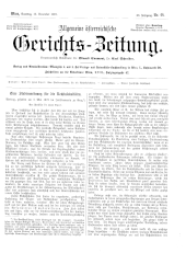 Allgemeine Österreichische Gerichtszeitung